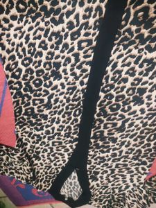 Leopard Print Maxi Dress/ Abaya
