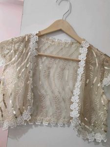 Embellished Sheer Bolero Jacket