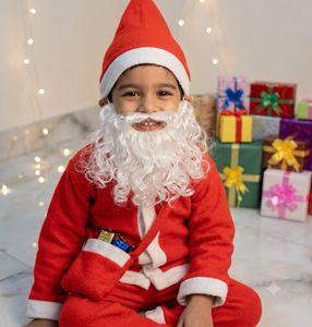 Santa Claus dress for 4-6 year  (5-Piece )