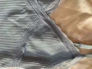 Y2K Blue Lace Cami Top