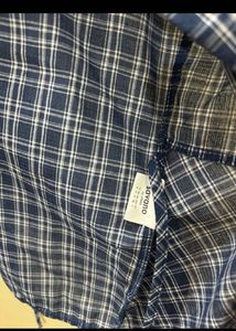 Blue Plaid Tie-Up Tank Top
