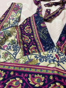 Boho Paisley Halter Neck Double Sided Tie-up top