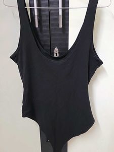Black Embroidered Bodysuit