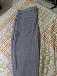 Comfortable Grey Pull-On Pants