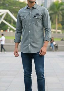 Vintage Wash Denim Shirt
