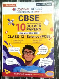 Oswaal Books CBSE Class 12 Science Solved Papers