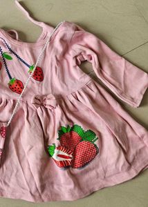 Cute Strawberry Dress Set for Toddlers
