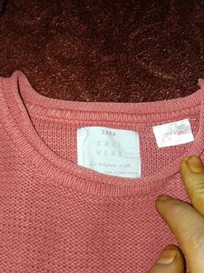 Cute Pink Knit Sweater