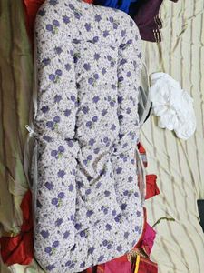 Floral Baby Lounger with Mosquito Net
