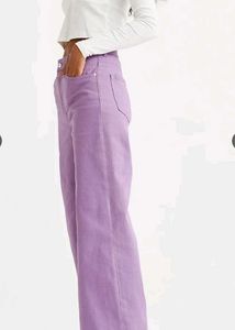 Lavender Wide Leg Jeans