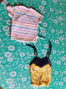 Baby Wrap Onesie with Stripes