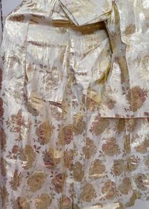 Gold Floral Brocade Outfit