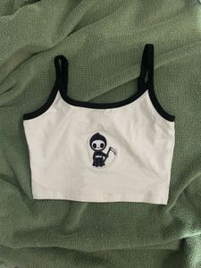 Cute Grim Reaper Crop Top