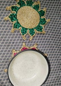 Handmade Jute Coasters - Set of 2