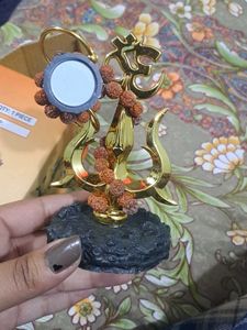 Satya Sanatan Om Shivling with Rudraksha
