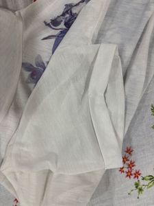Vero Moda White Floral Print T-Shirt