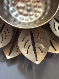 Golden Lotus Tealight Holder