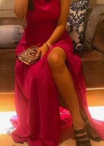 Elegant Pink Maxi Dress