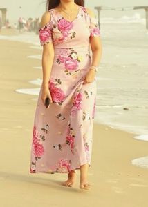 Faballey Floral Maxi Dress