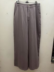 Purple Straight Fit Parallel Pants From Westside