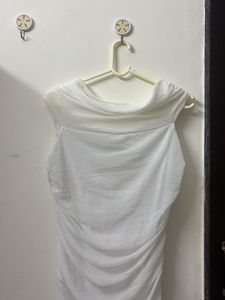 White mesh bodycon dress