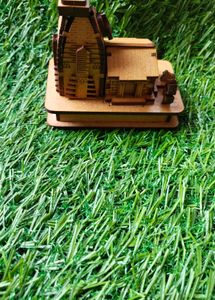 Wooden Watermill Model - Unique Home Decor