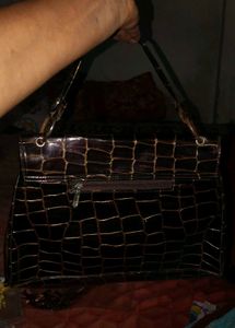 Stylish Crocodile Pattern Handbag