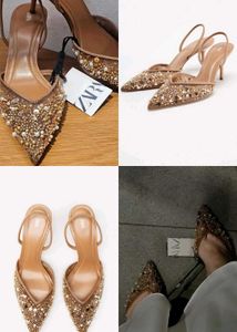 Zara Embellished Heeled Mules