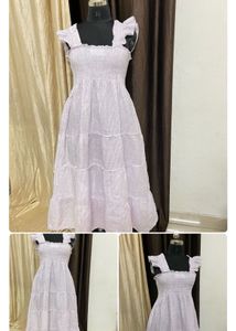 Smocked Tiered Midi Dress