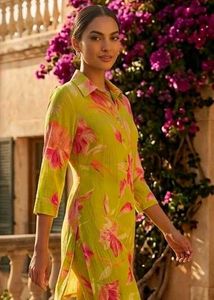 Vastralav Crinkle Cotton Kurta Set