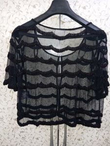 ROMAN Black Beaded Bolero Jacket