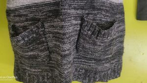 Gray Knit Tunic Sweater