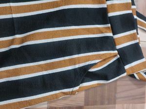 Striped Palazzo Pants with Belt