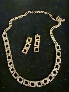 Diamond Necklace Set with Earrings
