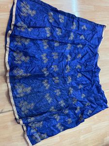 Blue & Gold Patterned Lehenga