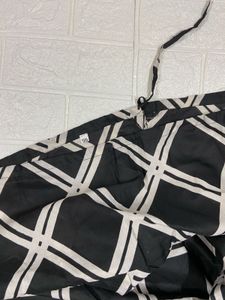 5XL Elegant Black &amp; White Kurta Set