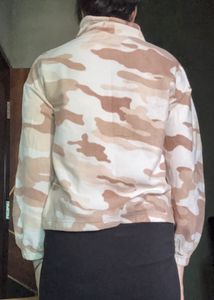Camouflage Mock Neck Sweatshirt
