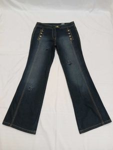 Y2K Washed Black Flare Jeans