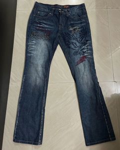 Y2K Low Waist Vintage Embellished Jeans