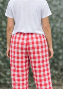 Red &amp; White Gingham Pajama