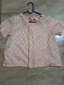 Elegant Pink Floral Blouse