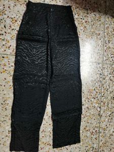 H&amp;M black high waisted trouser