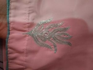 Elegant Pink Embroidered kurta with dhoti salwar