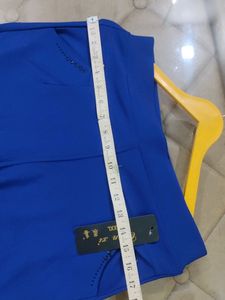 Blue Highwaist Pant .