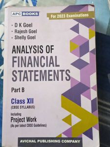 Analysis of Financial Statements Part B Class XII