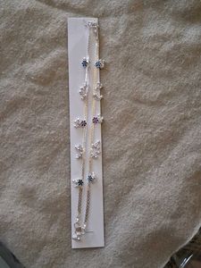 Elegant Silver Anklets with Charming Embellishment