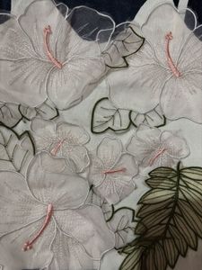 Floral Embroidered Crop Top, fits S &amp; M