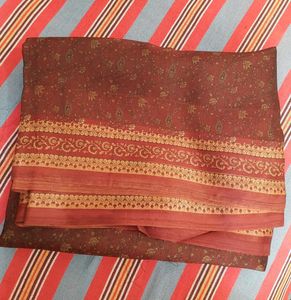 offer only for today!!! Brown Floral Sare