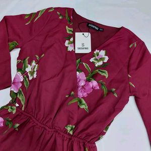 Floral Print Romper