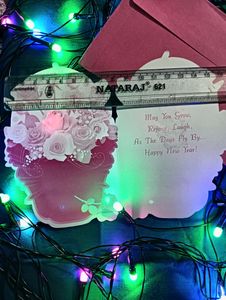 NEW YEAR GREETING CARD With Cover #newyear Happy N